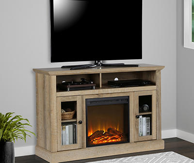 Grandcastle Electric Fireplace TV Console for TVs up to a 50", Natural