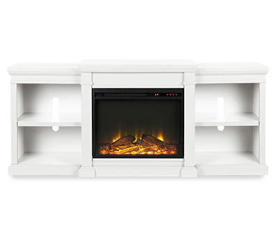 65" Wilton White Electric Fireplace Console
