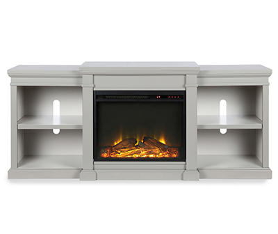 65" Wilton Gray Electric Fireplace Console