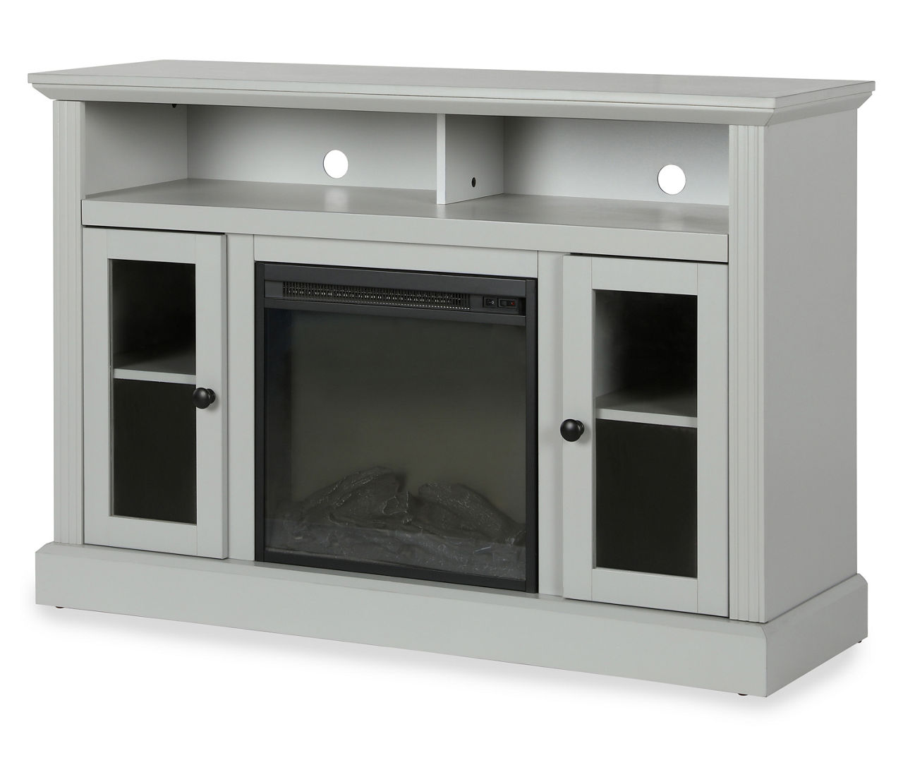 47" Grandcastle Dove Gray Electric Fireplace Console