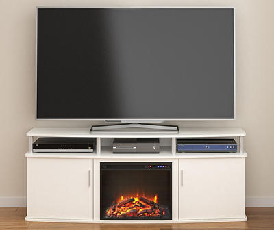 Bridgeport Electric Fireplace TV Console for TVs up to 70", White