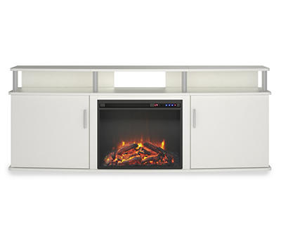 Bridgeport Electric Fireplace TV Console for TVs up to 70", White