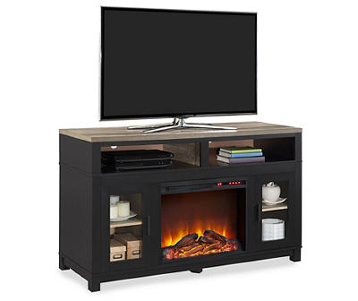 Bridgeport Electric Fireplace TV Stand for TVs up to 60", Black