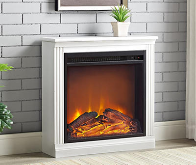 Byrd Electric Fireplace, White