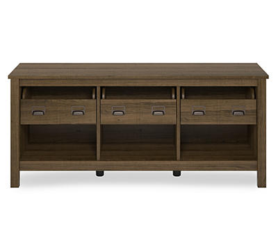 Deveronne TV Stand for TVs up to 64", Brown Oak
