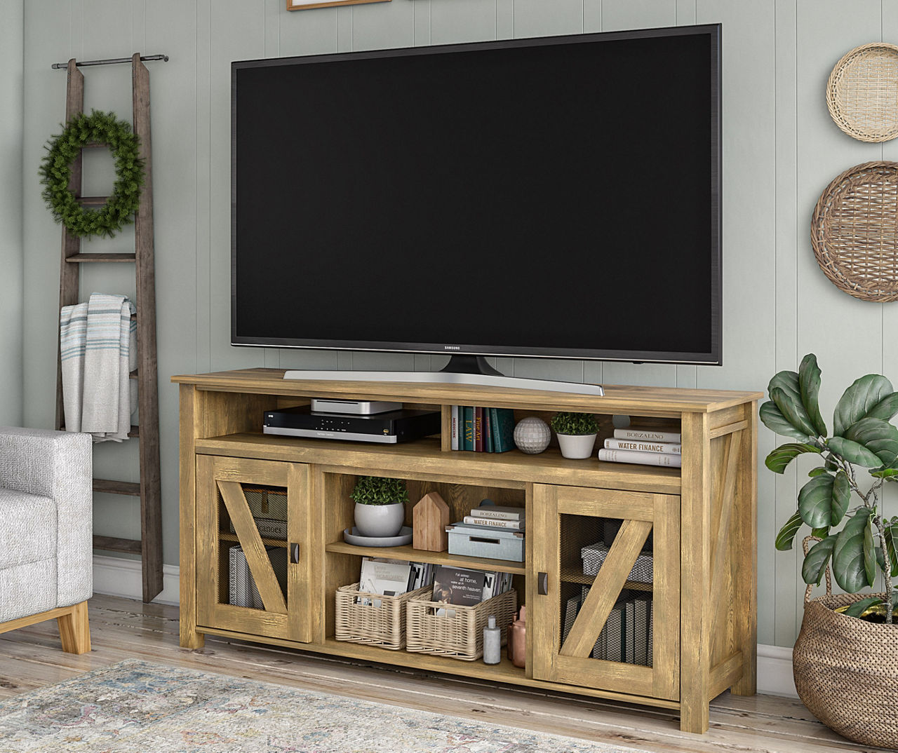 Big lots deals farmhouse tv stand