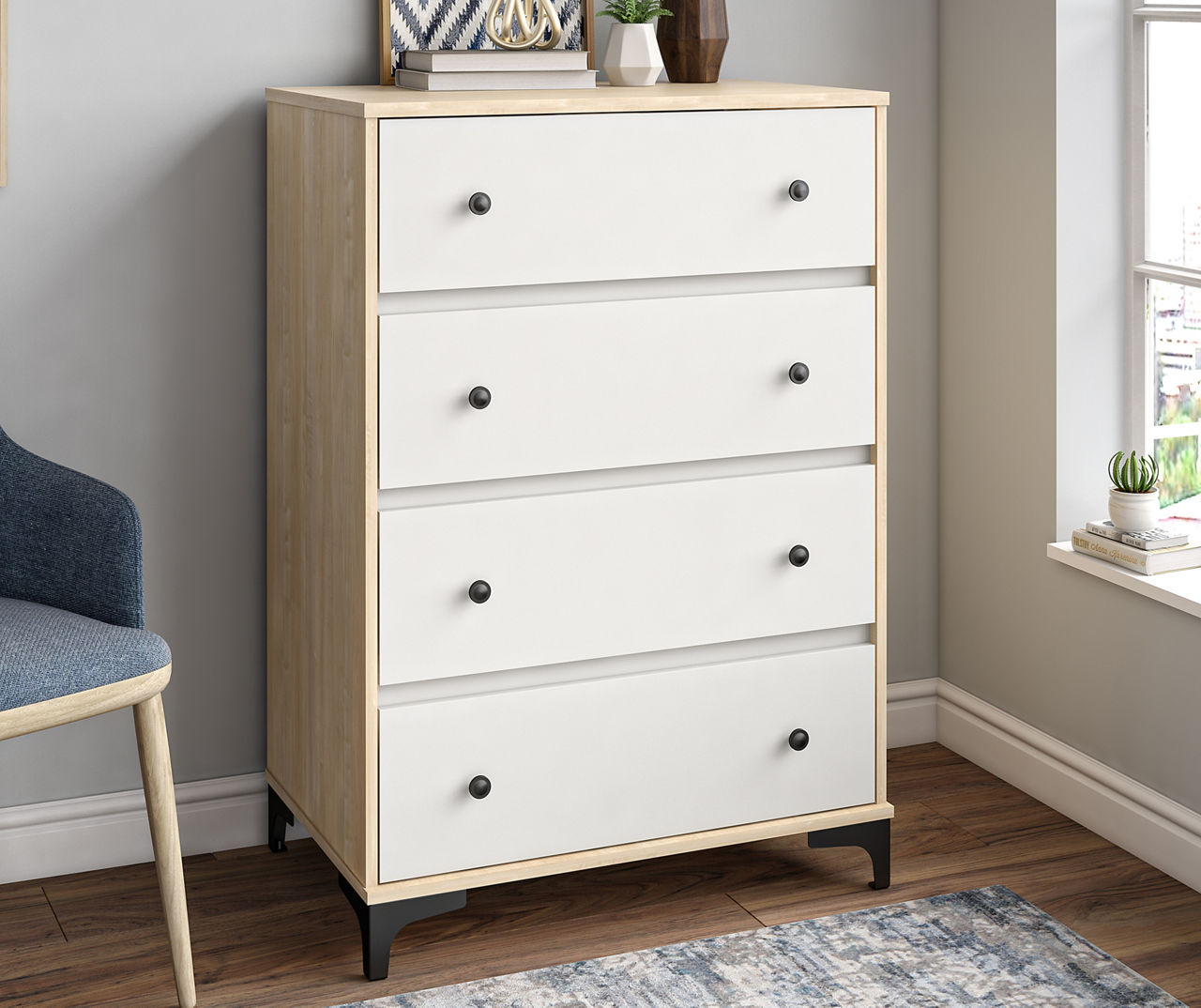 Ameriwood Maria White 4-Drawer Dresser | Big Lots