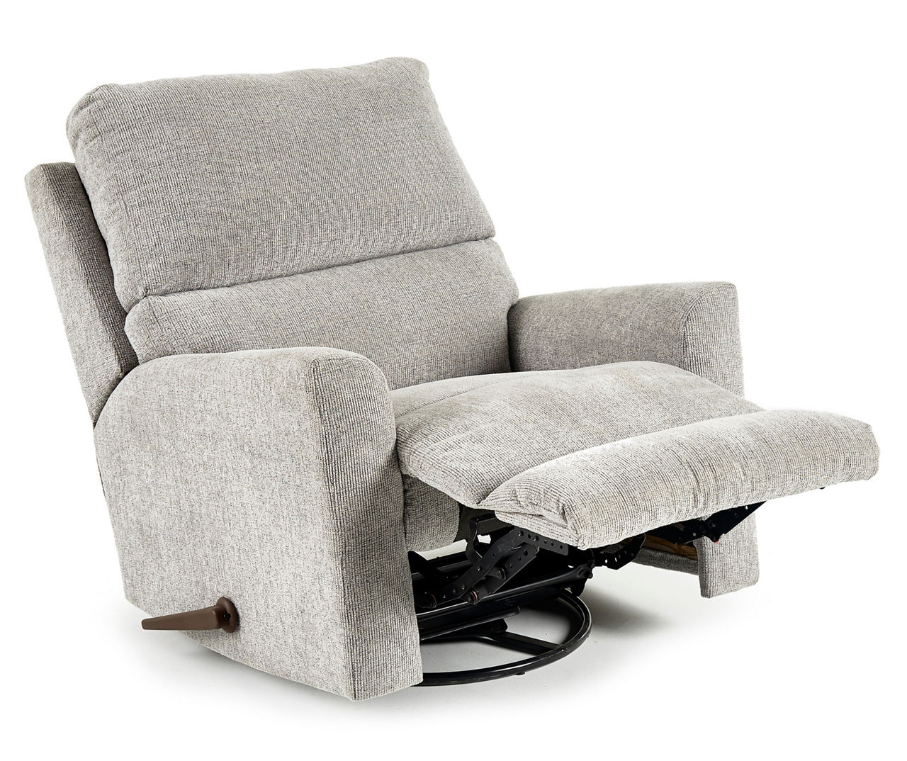 Broyhill Parkdale Silver Swivel Rocker Recliner Big Lots