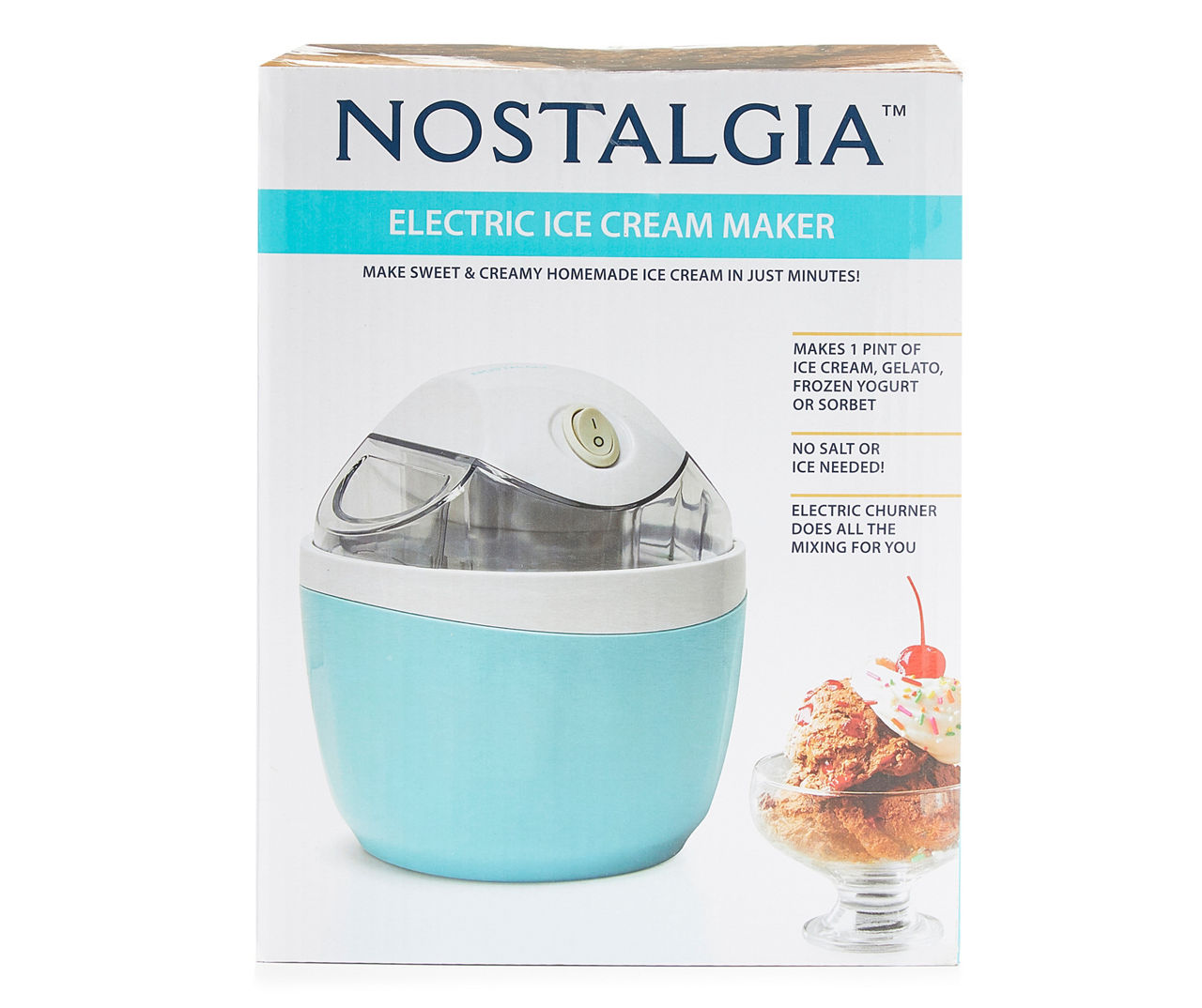 Nostalgia 1-Pint Electric Ice Cream Maker