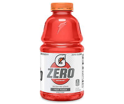 Gatorade G Zero Sugar Thirst Quencher Fruit Punch Naturally Flavored 32 Fl Oz Bottle