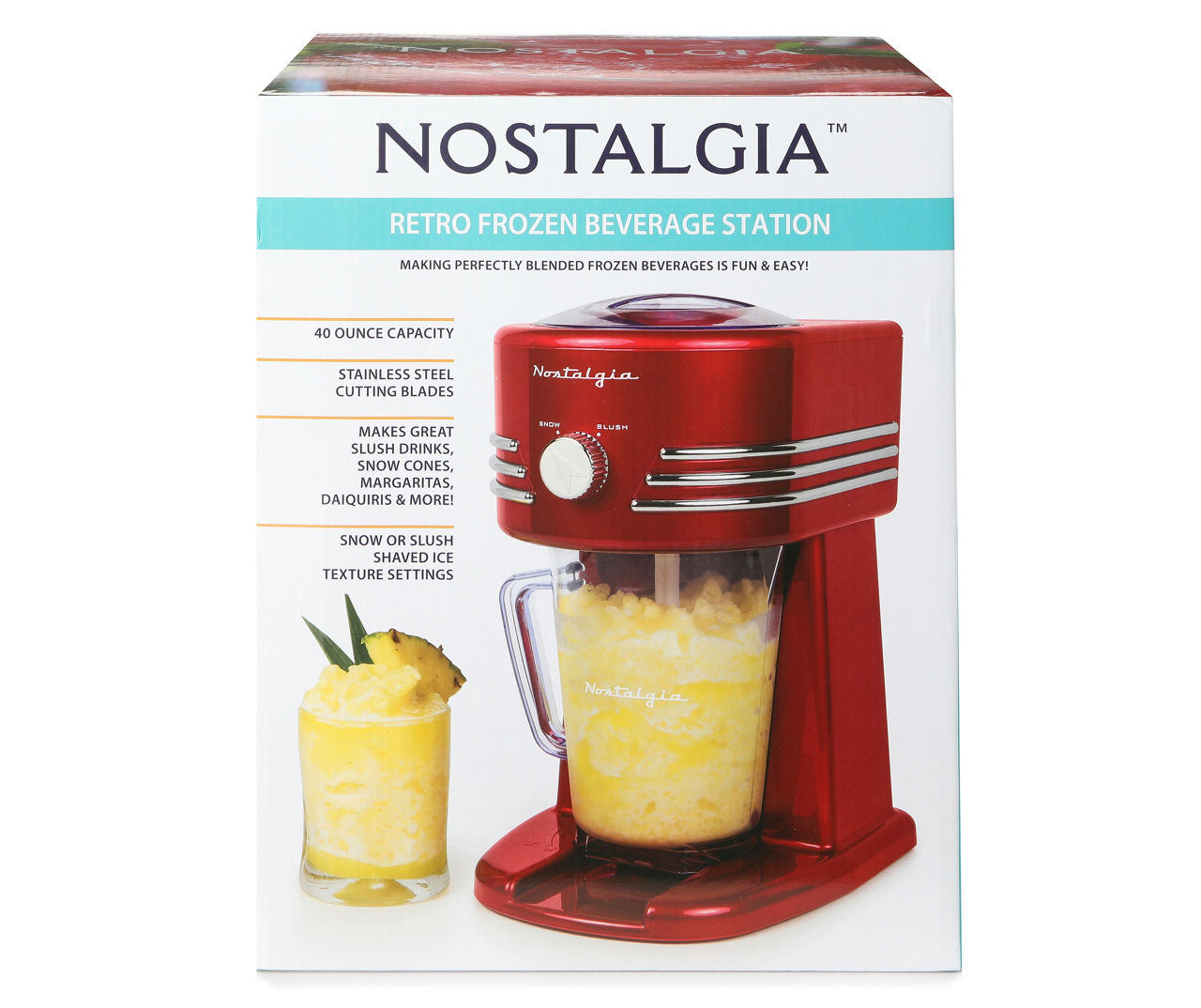 Nostalgia Red Retro Frozen Beverage Station Big Lots