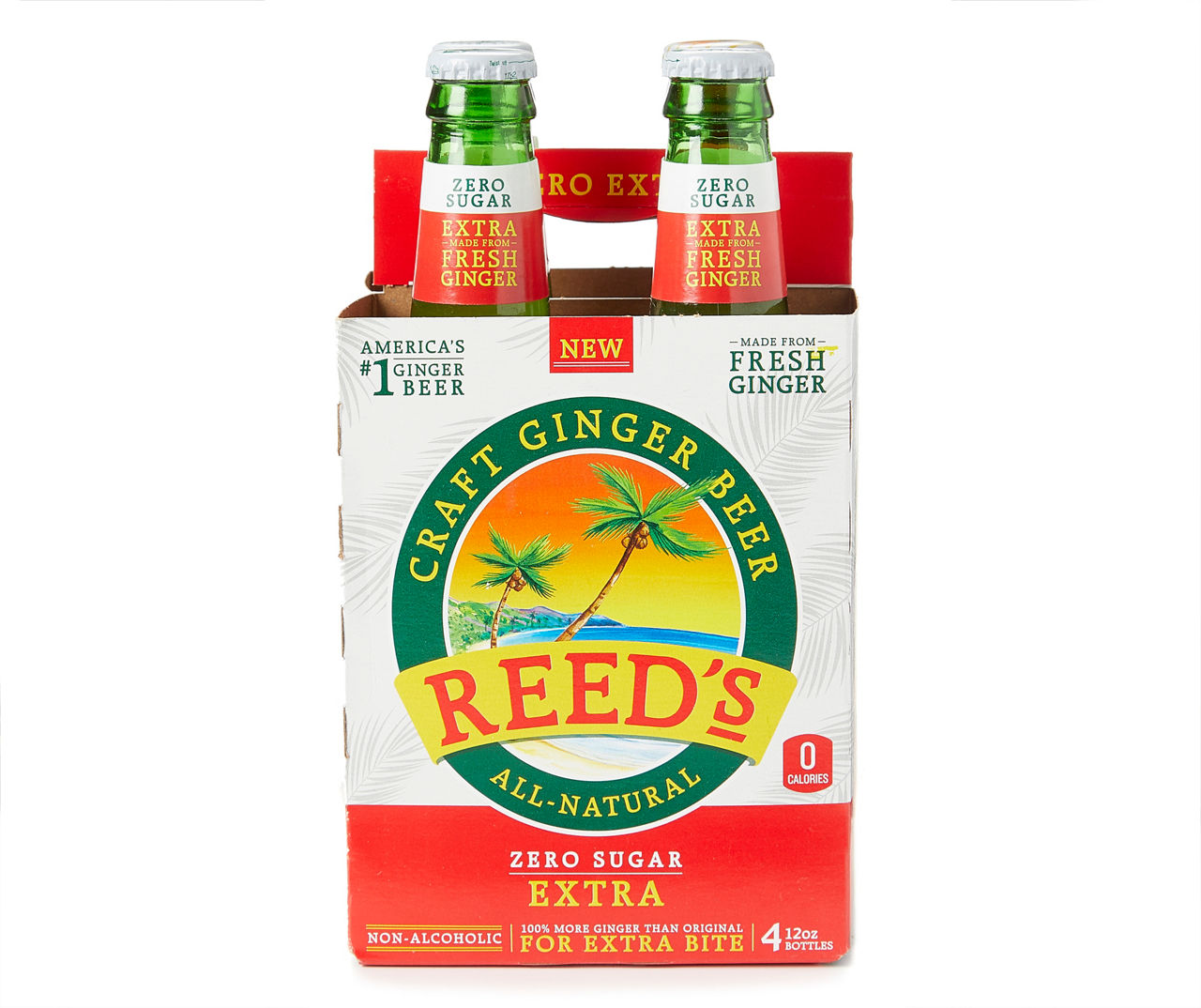 Reed's Zero Sugar Extra Real Ginger Beer informacionpublica.svet.gob.gt