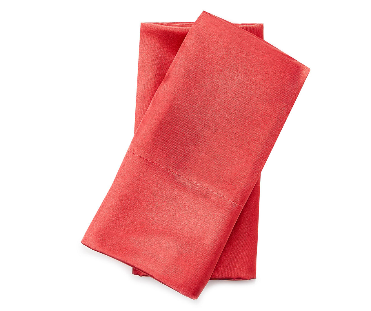 Red Satin Standard Pillowcases, 2Pack Big Lots
