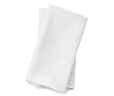 White Satin Standard Pillowcases, 2-Pack