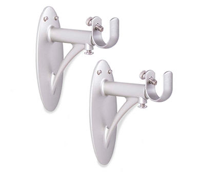 Kenney  Chrome  Silver  Curtain Rod Support Hook 
