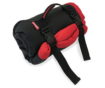 Red Roll-Up Travel Pet Bed