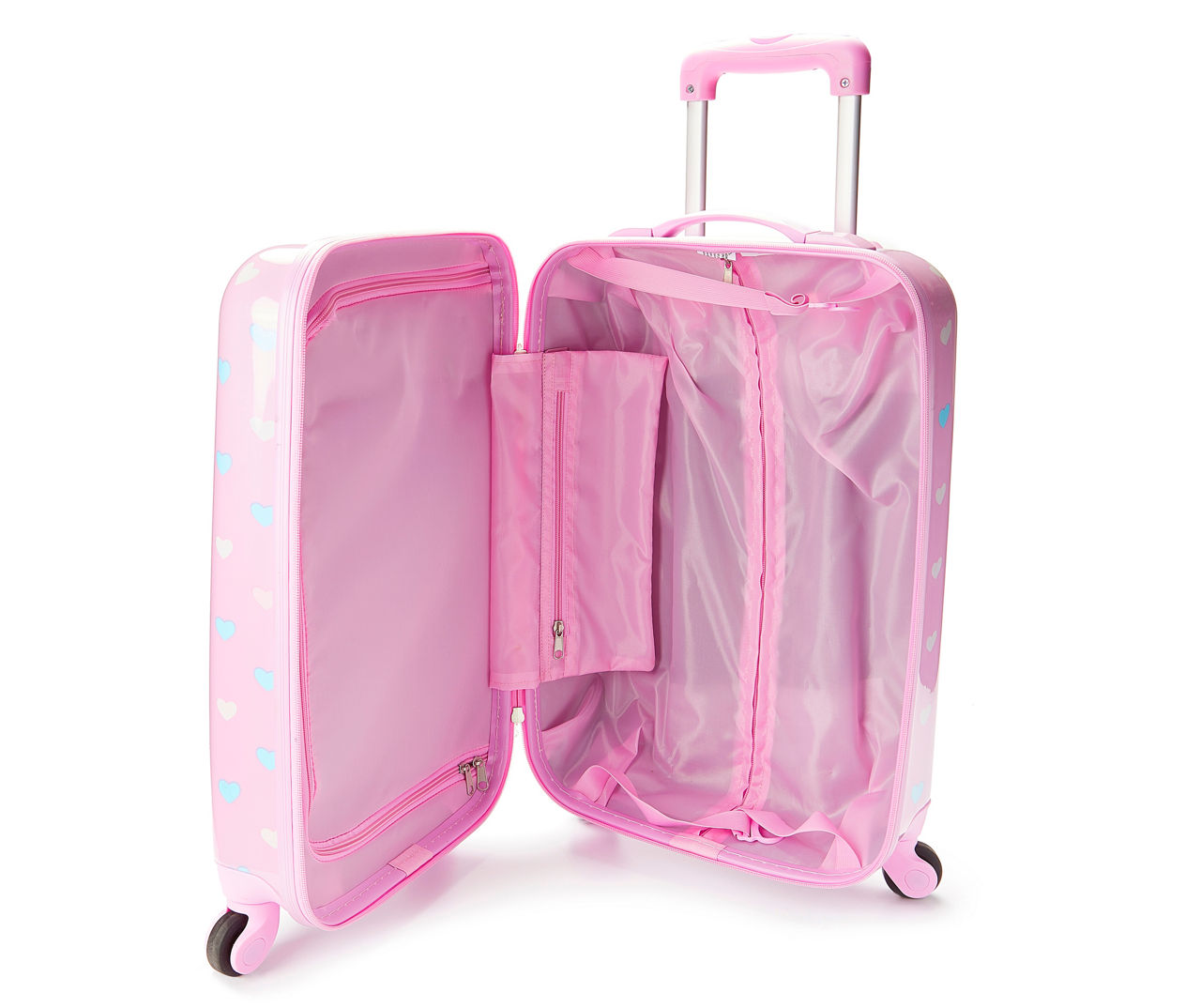 Celebrity Persuasion Hummingbird Pink Hearts Hard Shell Spinner Luggage Case | Big Lots