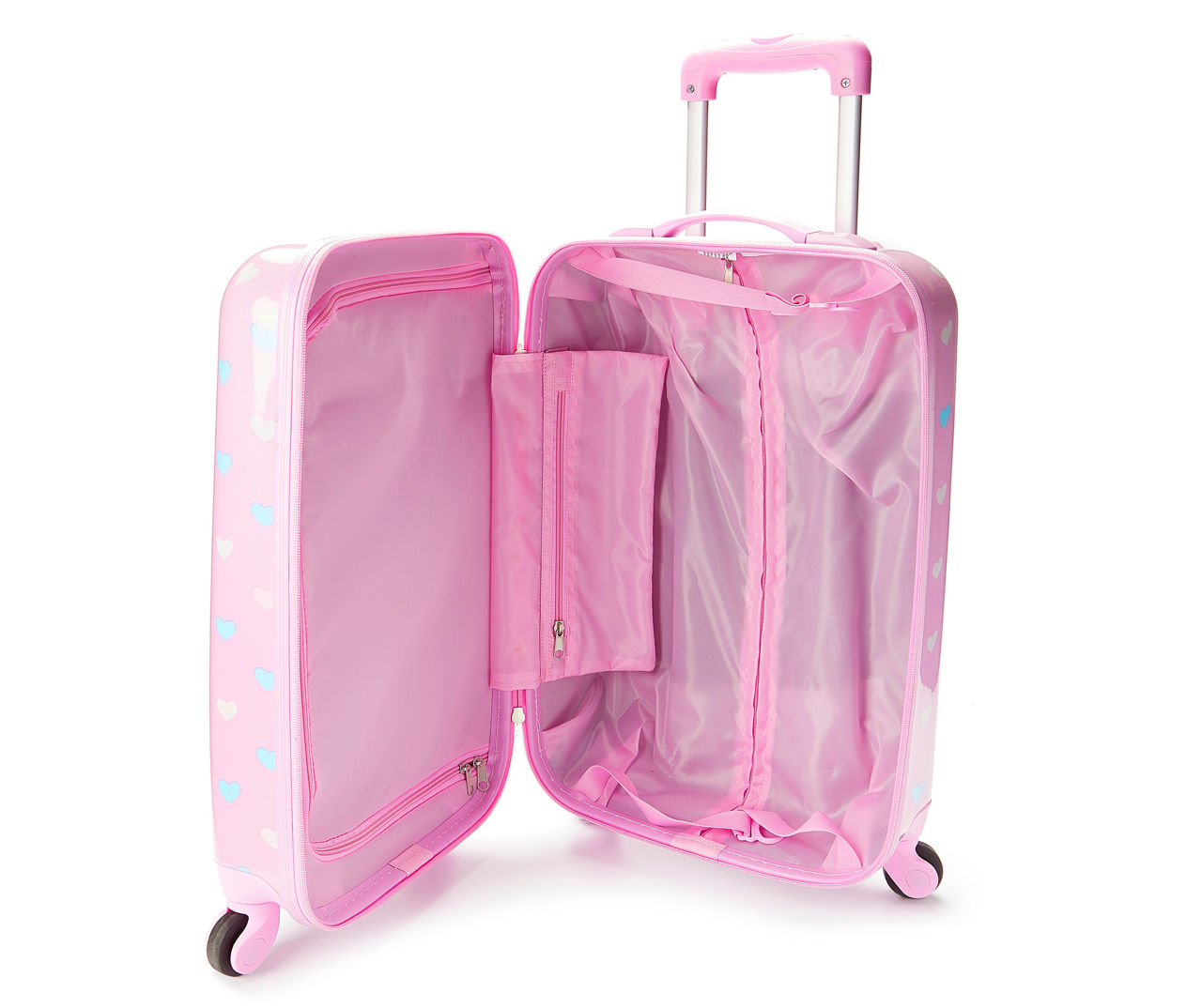 Pink Hearts Hard Shell Spinner Luggage Case Big Lots