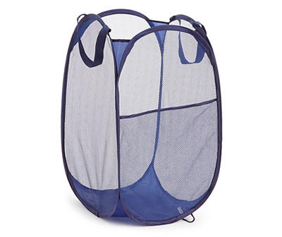 Navy Pop-Up Laundry Sorter with Pocket