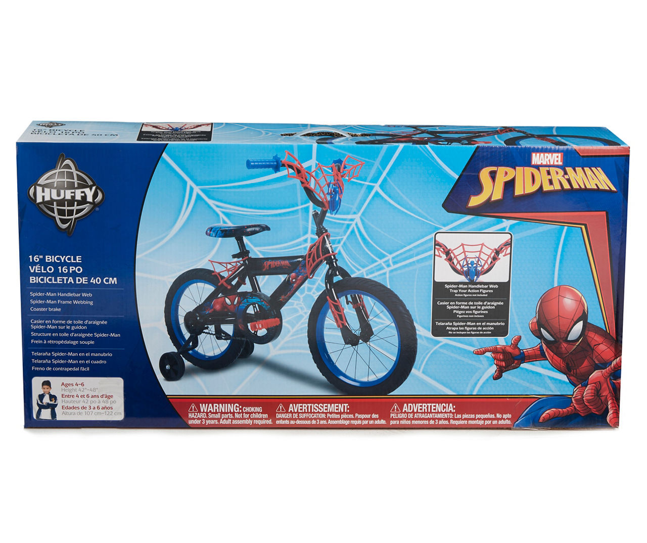 Huffy spiderman outlet bike assembly