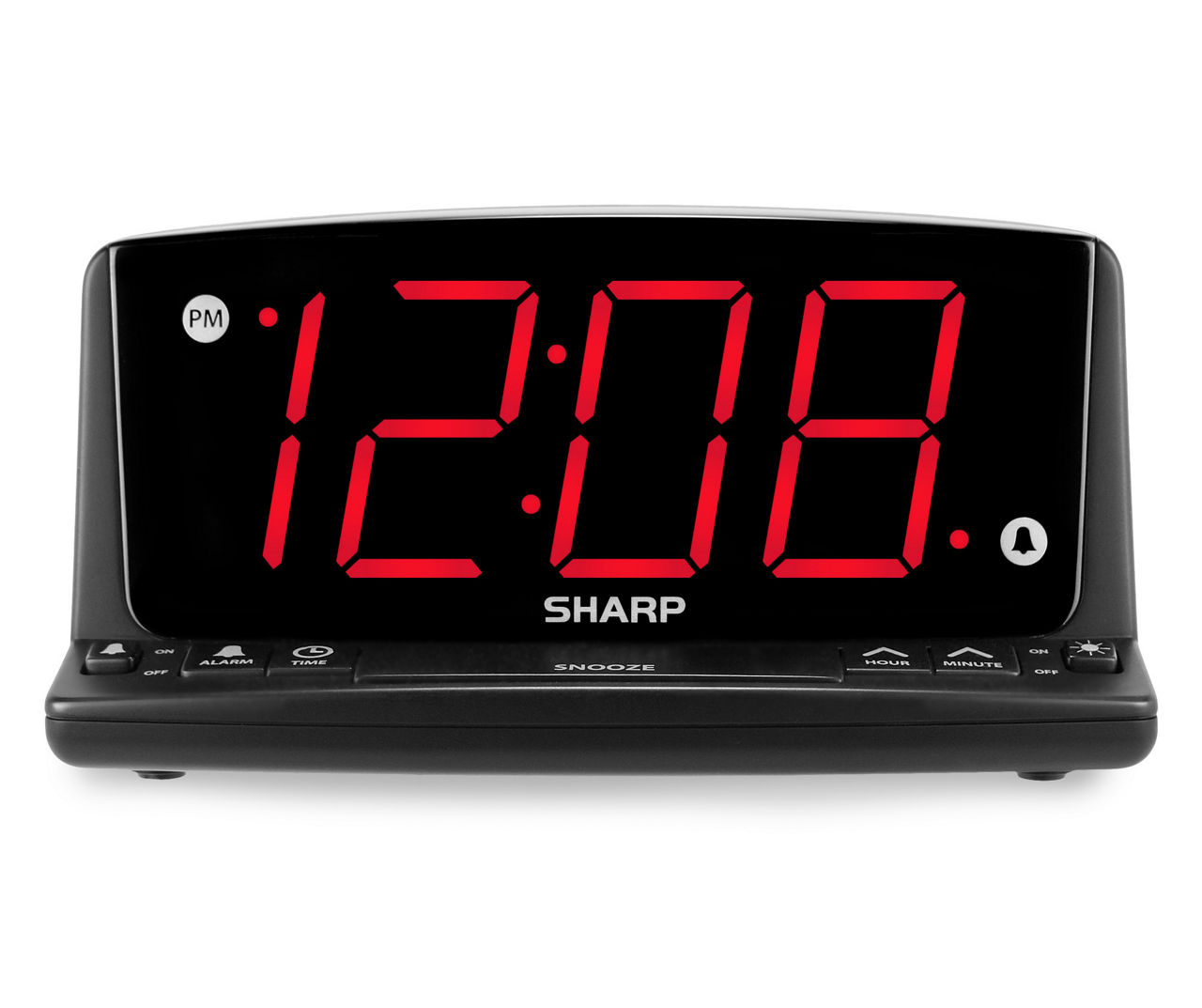 Sharp New Free Shipping Digital Electric Alarm Clock Blue Led Large Display 