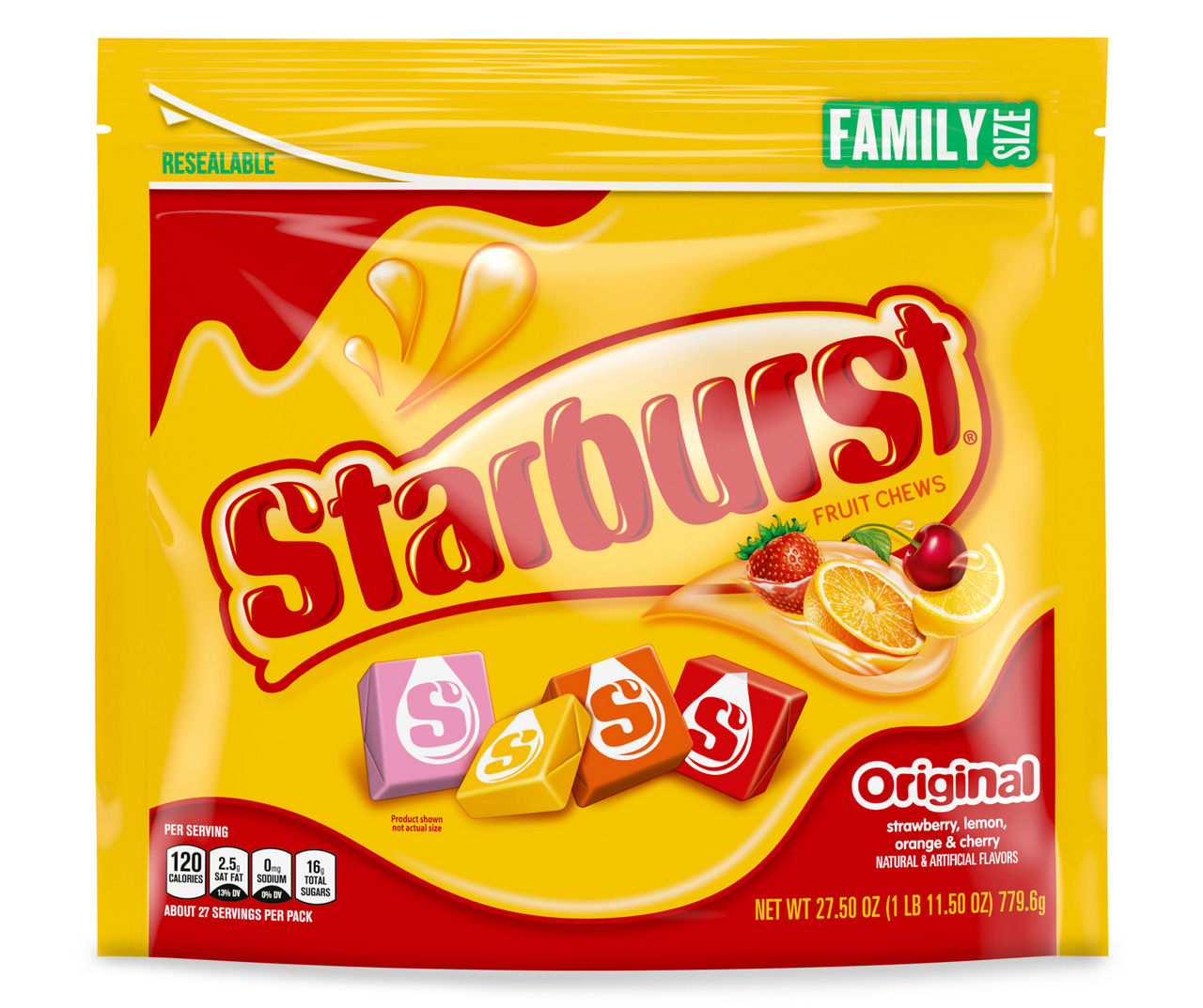 Starburst Original Fruit Chew Candy Jar
