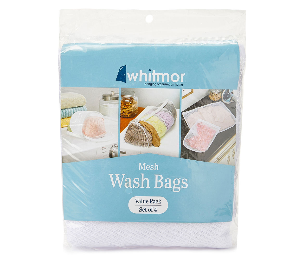 Whitmor Mesh Wash Bags, 2 ct