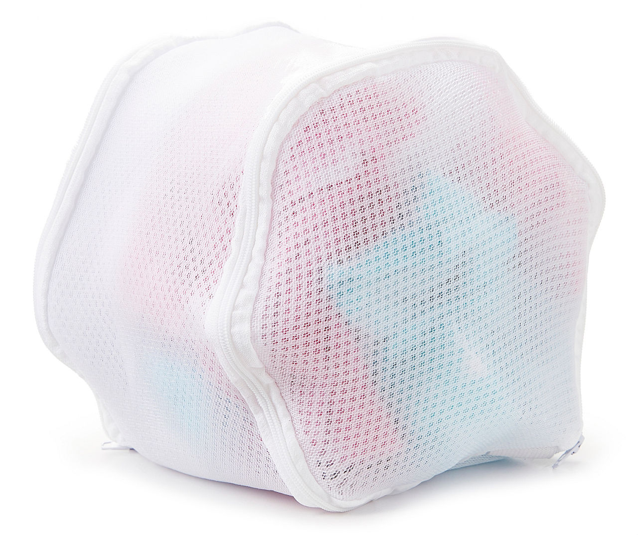  Whitmor Zippered Mesh Wash Bags - White (2 Piece Set