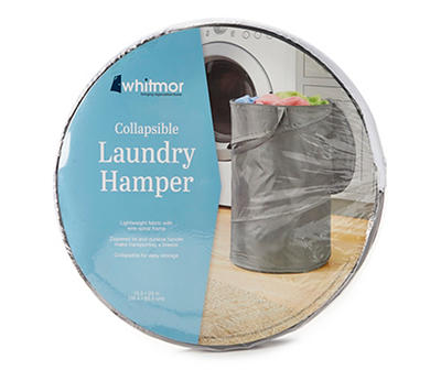 Gray Pop-Up Laundry Hamper