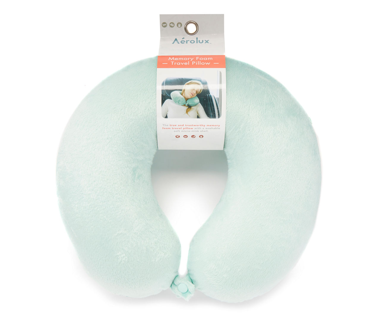 Mint Memory Foam Travel Neck Pillow Big Lots