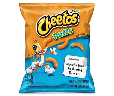 Cheetos Puffs Cheese Flavored Snacks 0.875 Oz