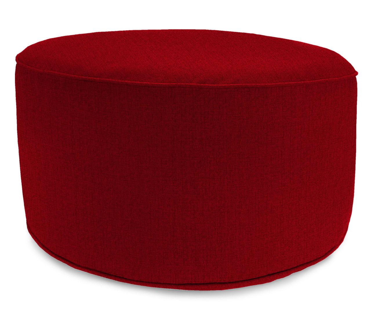 Jordan Manufacturing Jordan Manufacturing 18" Round Outdoor Pouf with Welt Trim Big Lots