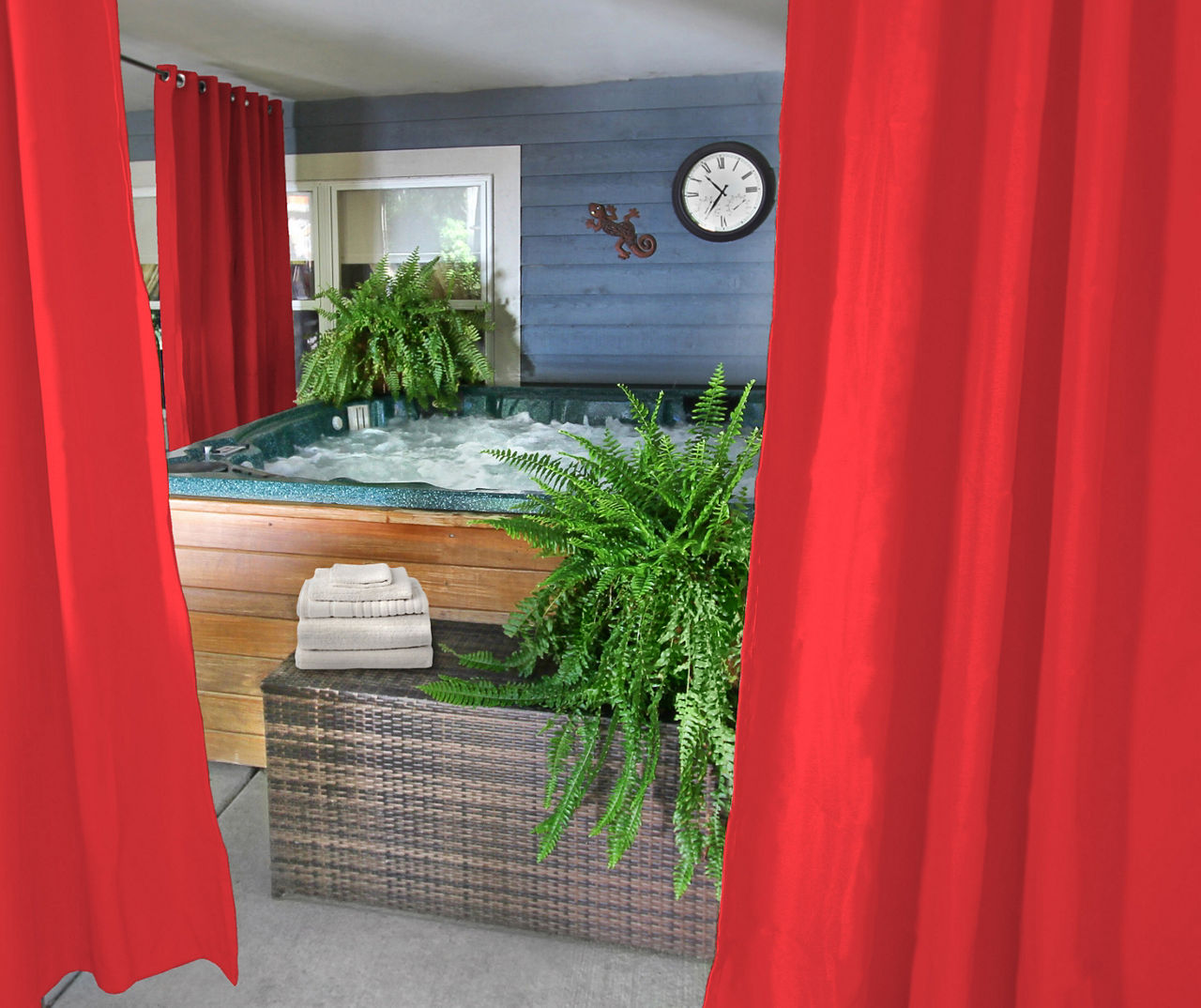 Jordan Manufacturing Jordan Manufacturing Grommet Outdoor Curtain Panel