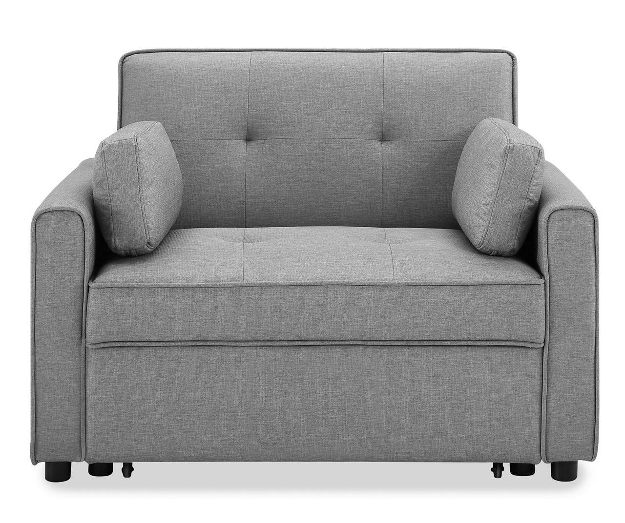 Gray Twin Convertible Sleeper Sofa