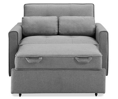 Cambridge Gray Twin Convertible Sleeper Sofa