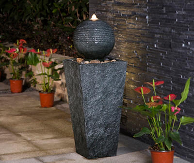 Pillar & Orb LED Fountain