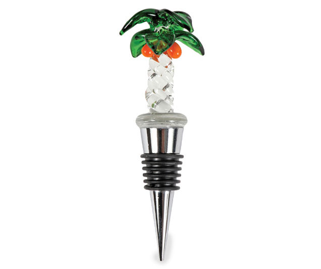 Glass Palm Tree Bottle Stopper | Big Lots