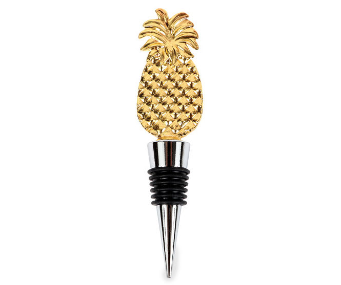 Gold Glass Pineapple Bottle Stopper | Big Lots