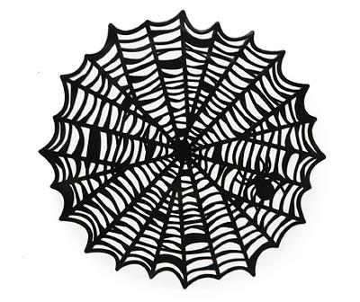 Black Spiderweb Vinyl Placemat