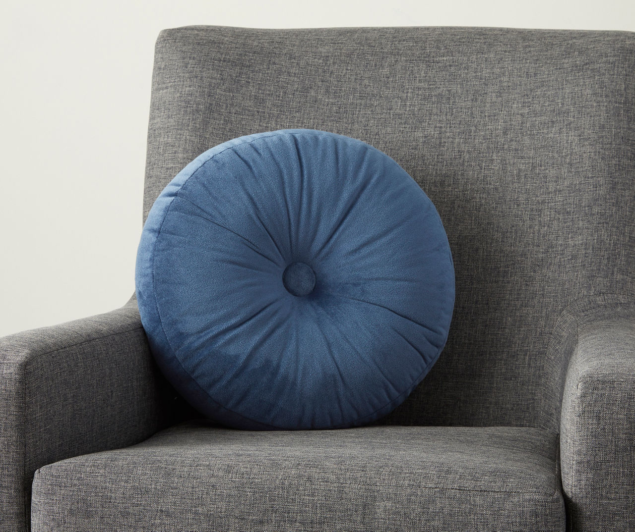 Navy Round Throw Pillow | Big Lots