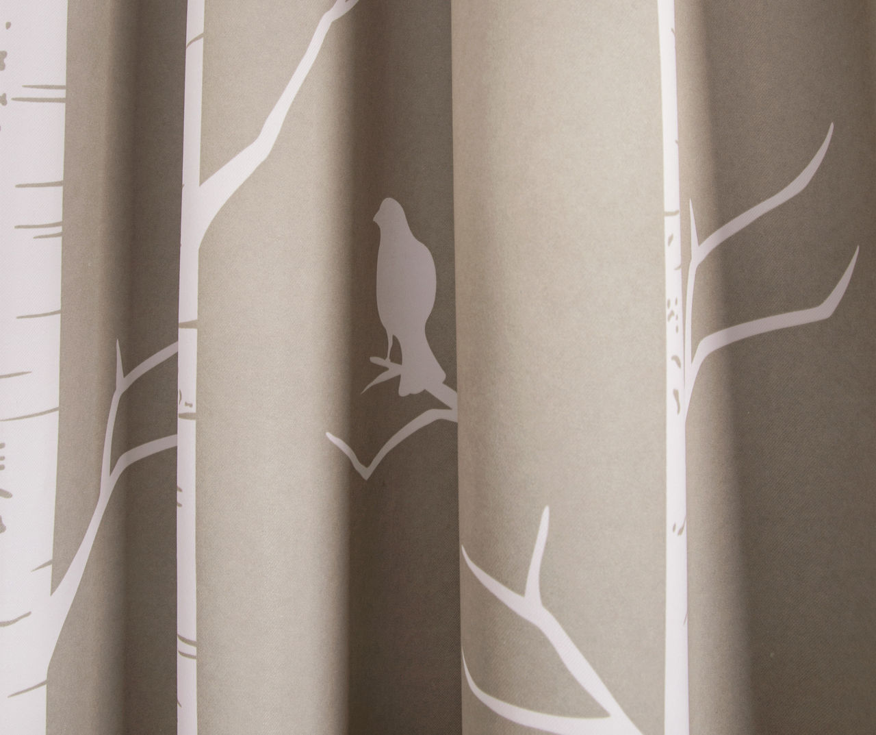 Bird on the Tree Wheat Room-Darkening Rod Pocket Curtain Panel Pair, (84")