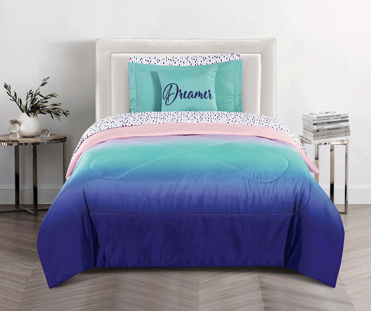 Just Home Just Home Rainbow Ombre Reversible Comforter Set Big Lots