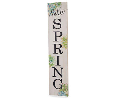 41.93"H Wooden "SPRING" Porch Sign
