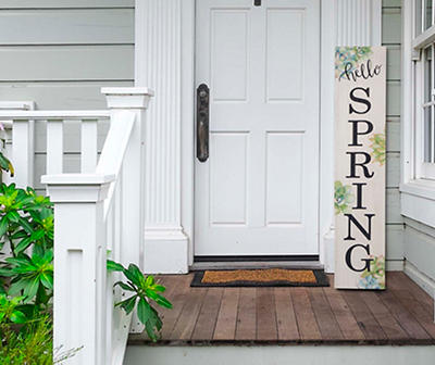 41.93"H Wooden "SPRING" Porch Sign