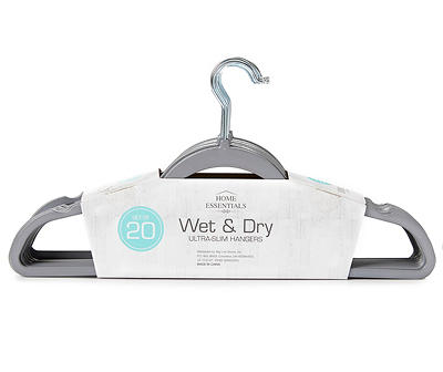 Gray Wet & Dry Hangers, 20-Pack