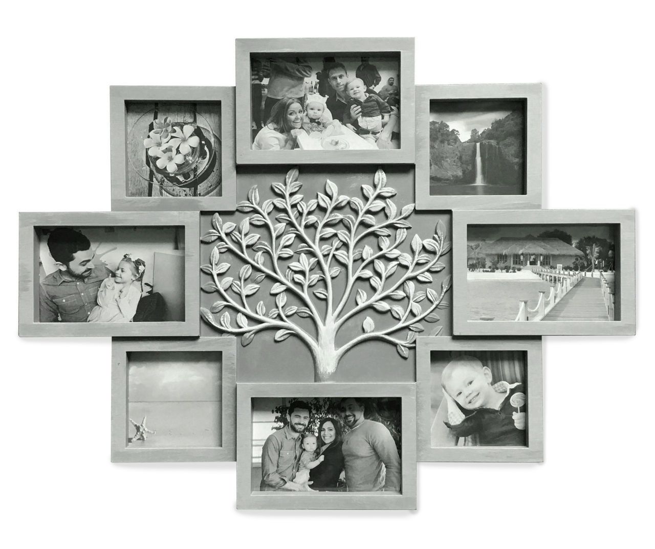 6-Opening Tree Collage Photo Frame - Memories Engraved