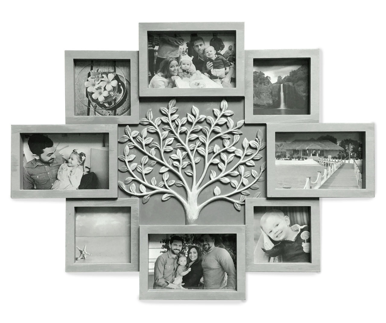 Family Tree Gray 8Opening Collage Picture Frame Big Lots