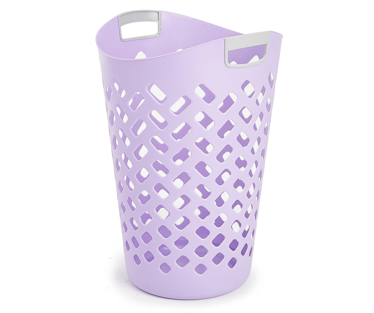 Buy Flexible Plastic Laundry Basket Available in Pink Purple Mocha