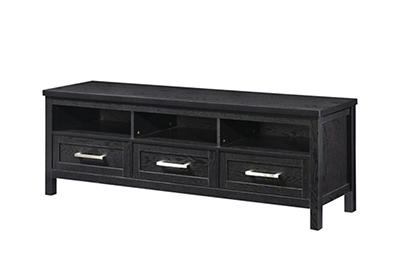 65in 3 Drawer Black TV Stand