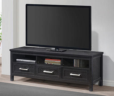 Black 3-Drawer TV Stand